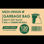 120L Standard Garbage Bag Black CTN Of 250
