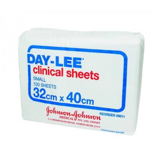 Sheet CLinical Daylee 32X40cm 09011 Box100