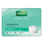 Depend Underwear Super Plus Extra Large 9 Pack