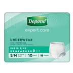 Depend Unisex Underwear Super Plus Small/Medium 10 Pack