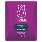 Poise Pads Overnight 8 Pack