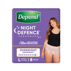 Depend Underwear Realfit Night Defence Female Large 8 Pack