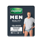 Depend Men Real Fit Underwear Medium 8 Pack