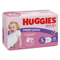 Huggies Ultra Dry Nappy Pants Size 5 12-17kg Girl 26 Pack