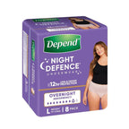 Depend Underwear Realfit Night Defence Female Large 8 Pack