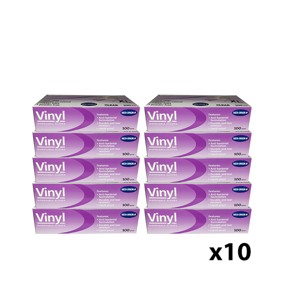 Disposable Vinyl Powder Free Glove CTN Of 1000 Clear