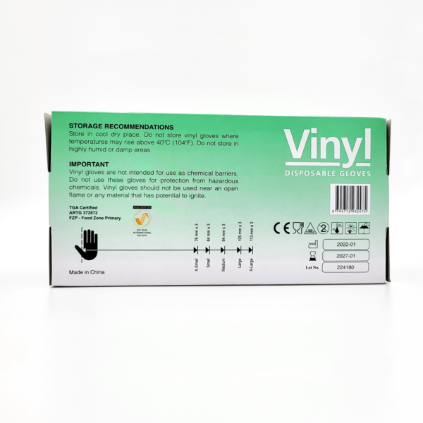 Disposable Vinyl Powder Free Glove CTN Of 1000 Clear