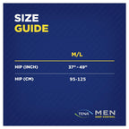 TENA Men Level 4 Pants Medium/Large 8 Pack
