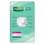 Depend Fitted Briefs Large 8 Pack
