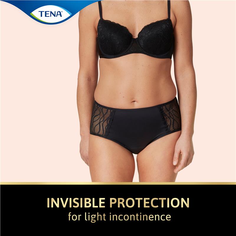 TENA Washable Absorbent Underwear Classic Noir Size 14-16