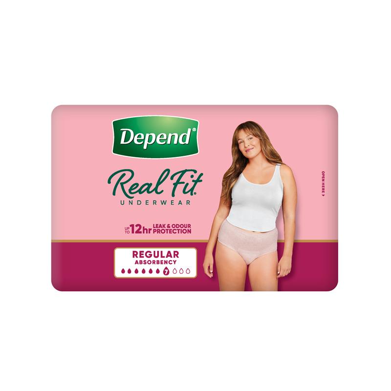 Depend Real Fit Underwear Female Extra Large 8 Pack