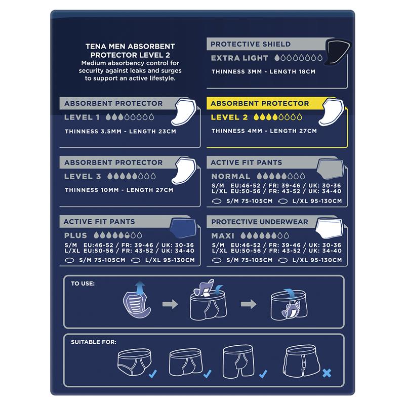 TENA For Men Level 2 10 Pack