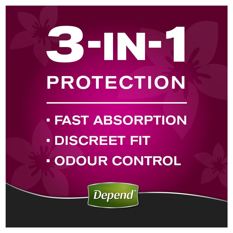 Depend Women Real Fit Underwear Large 8 Pack