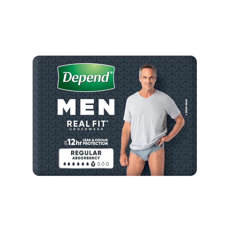 Depend Men Real Fit Underwear Medium 8 Pack