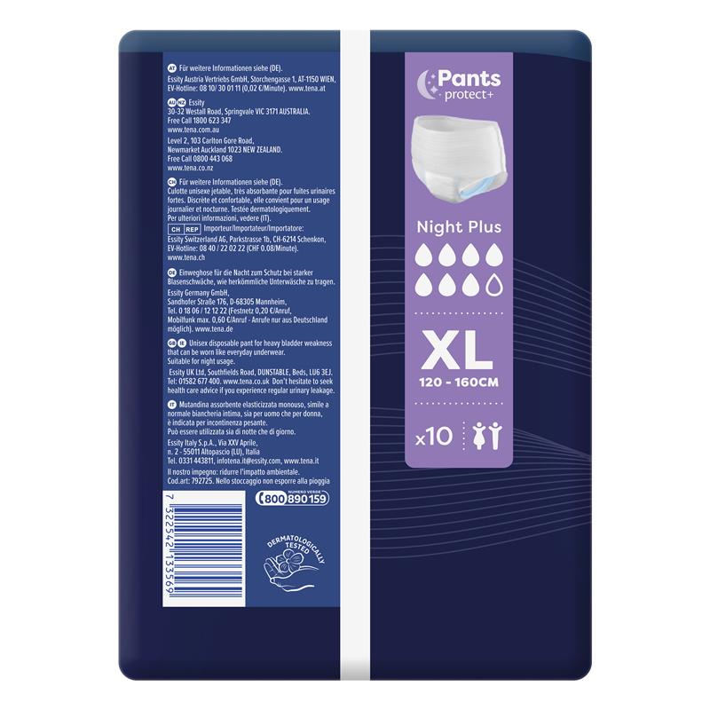 TENA Pant Night Extra Large 12 Pack