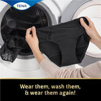 TENA Washable Absorbent Underwear Classic Noir Size 18-20