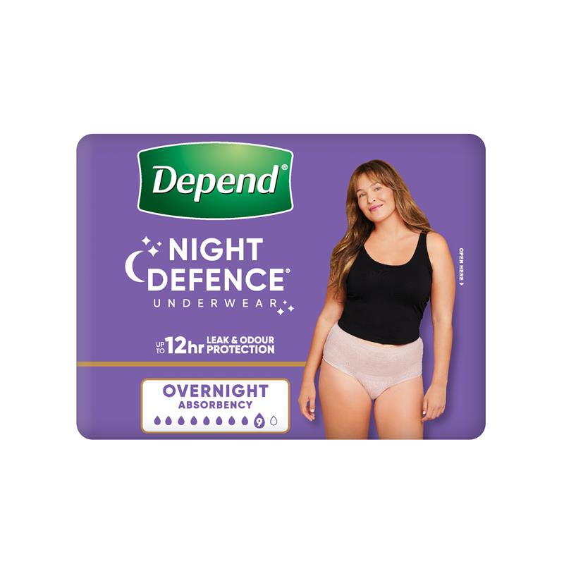 Depend Underwear Realfit Night Defence Female Large 8 Pack