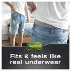 Depend Men Real Fit Underwear Large 8 Pack