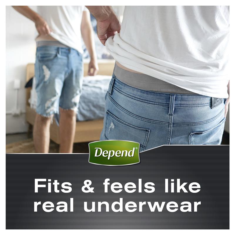 Depend Men Real Fit Underwear Large 8 Pack