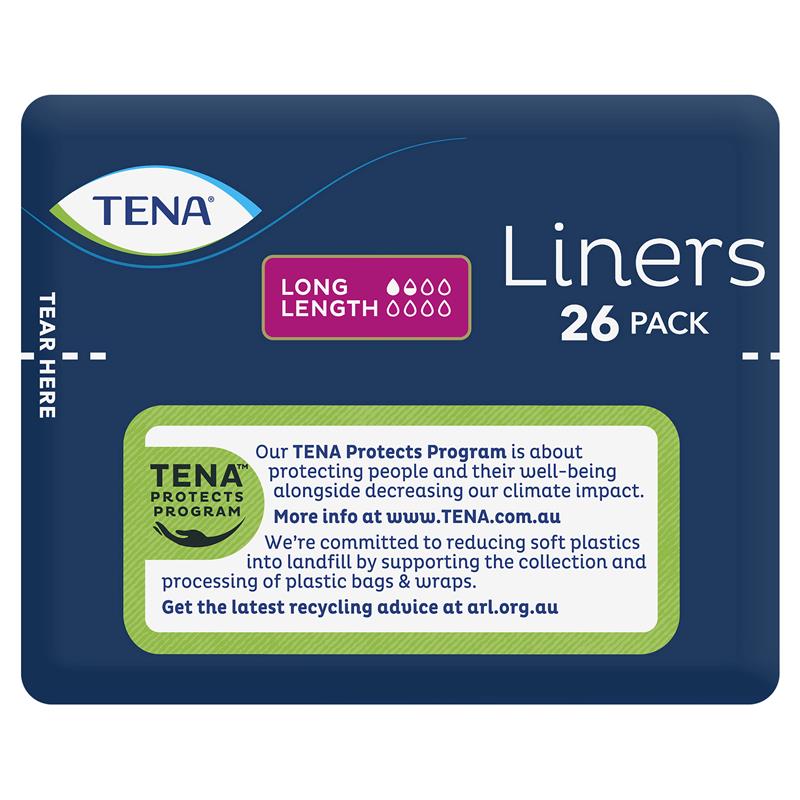 TENA Liners Long 26 Pack