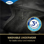 TENA Washable Absorbent Underwear Classic Noir Size 14-16