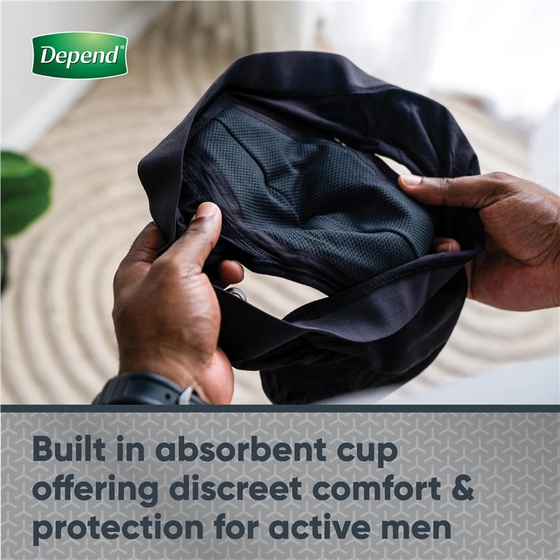 Depend Men Washable Incontinence Underwear Medium