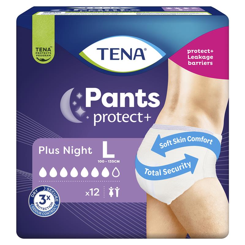 TENA Pant Night Large 12 Pack