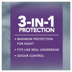 Depend Underwear Realfit Night Defence Female Large 8 Pack