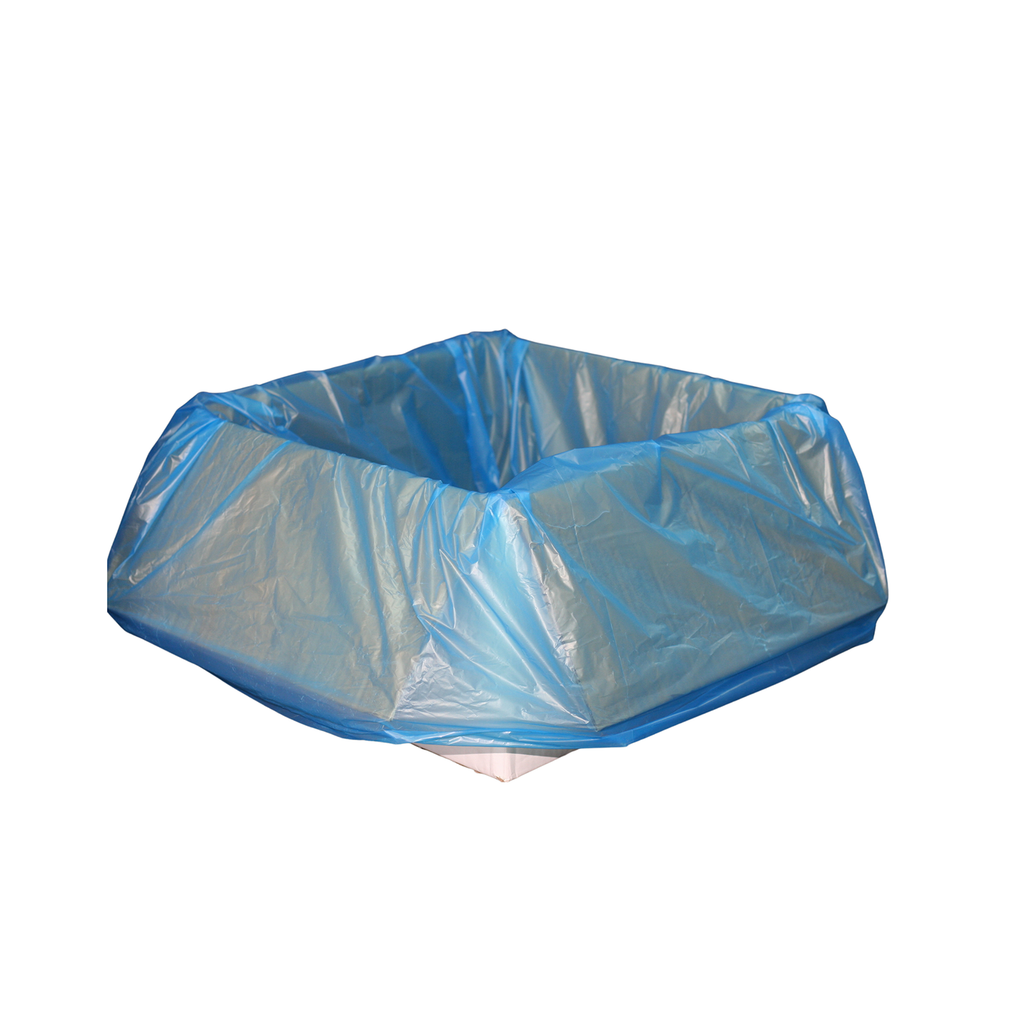 635Mm X 635Mm Gusset Box Liner Blue CTN Of 1000