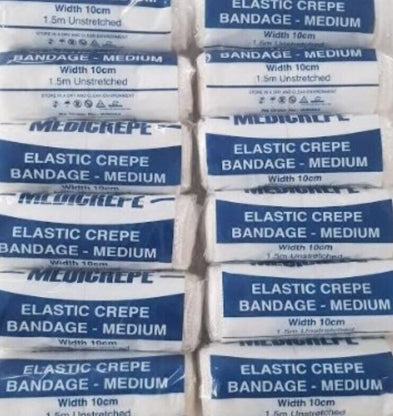Crepe Bandage Medicrepe Elastic 10cm WB004, Pack of 12