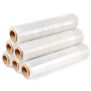 Clear Hand Stretch Film Pallet Wrap 500mm x 300m x 15um, Carton of 6