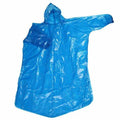 Disposable Blue PE Poncho Raincoat CTN Of 200