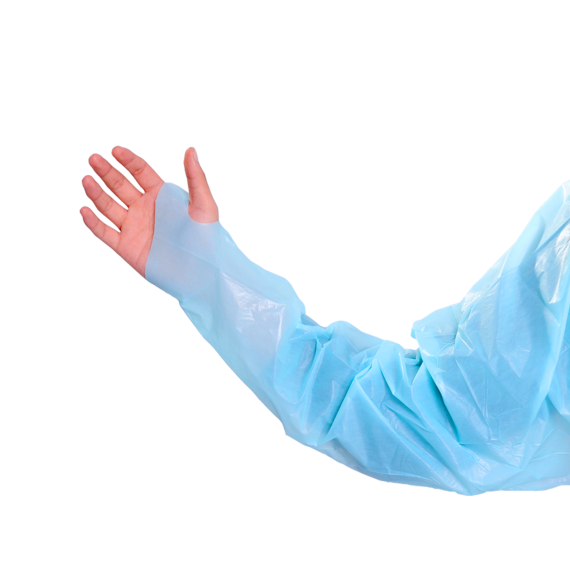 CPE Isolation Gown 20gsm Blue CTN Of 200