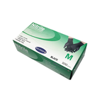 Disposable Nitrile Powder Free Gloves, Black, Carton of 1000
