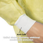 Disposable PPPE Isolation Gown 40gsm Yellow CTN Of 100