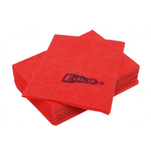 Edco Merritex Heavy Duty Viscose Cloth — Red (10 Pack)