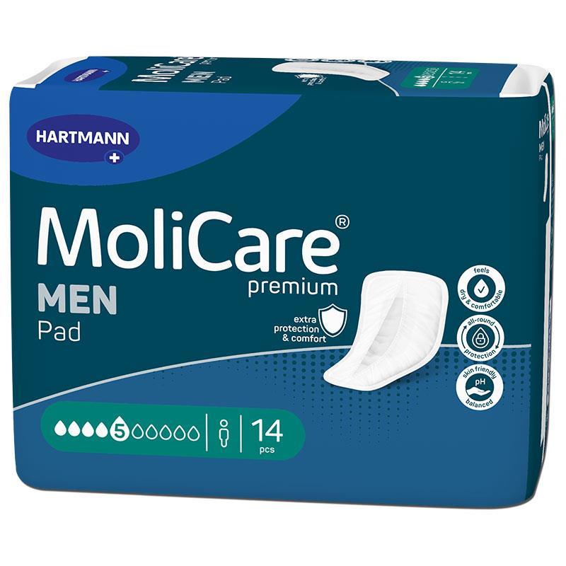 MoliCare Men Premium 5 Drops Pads 14 Pack