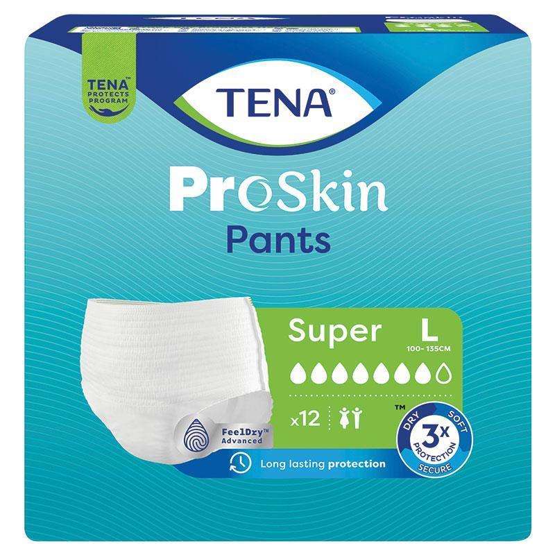TENA Pant Proskin Super Large 12 Pack