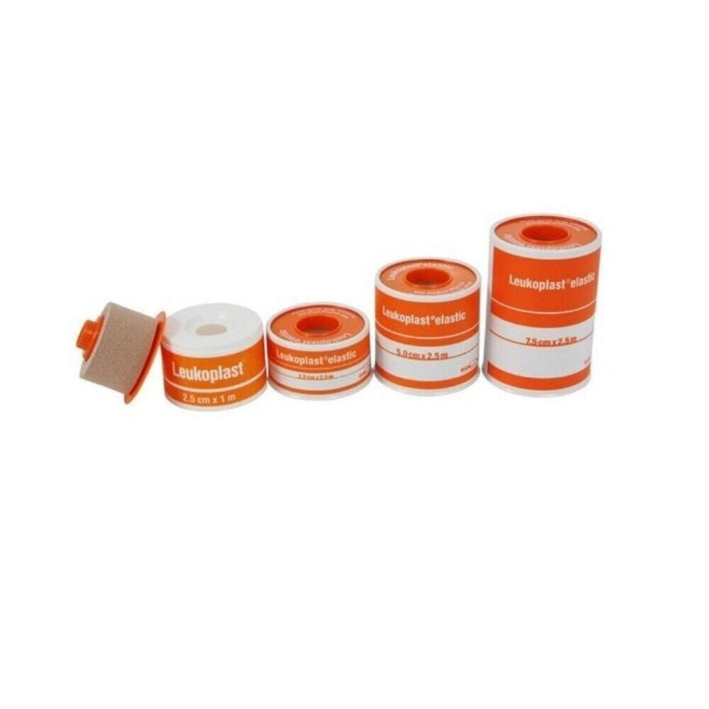 Leukoplast Elastic Tan Tape 5cm x 2.5m — Single Roll (01072-00)