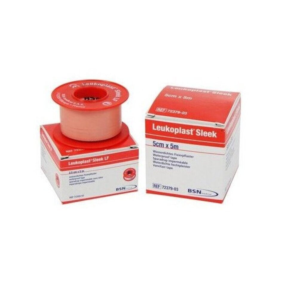 Leukoplast Sleek Waterproof Tape 2.5cm x 5m — Single Roll (72379-02)