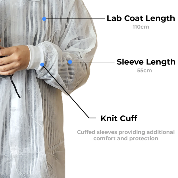 Disposable PPPE Isolation Gown 40gsm Blue CTN Of 100 2