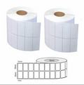 Matt White Blank Labels, 35mm x 12mm, Carton of 70000pcs, 76mm Core