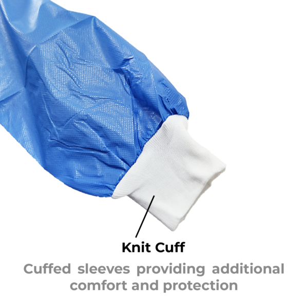 Disposable PPPE Isolation Gown 40gsm Blue CTN Of 100 2