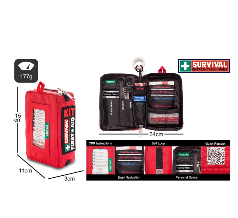 SURVIVAL Premium Compact First Aid Kit
