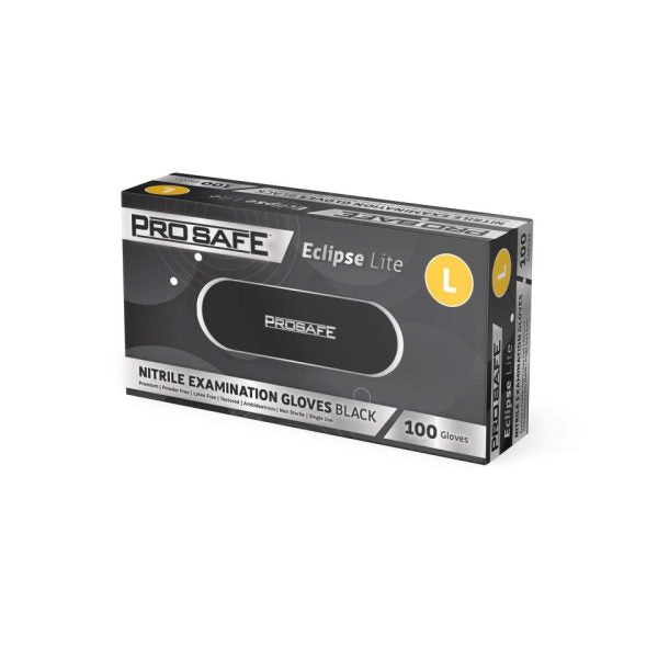PROSAFE™ Eclipse Lite Black Nitrile Powder Free Gloves