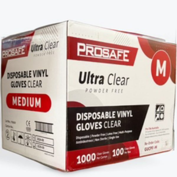 PROSAFE™ Vinyl Clear Powder Free Gloves
