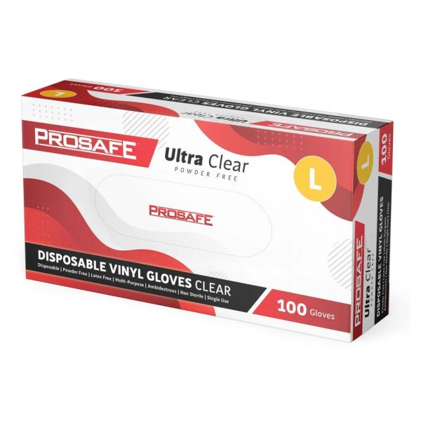 PROSAFE™ Vinyl Ultra Clear Powder Free Gloves