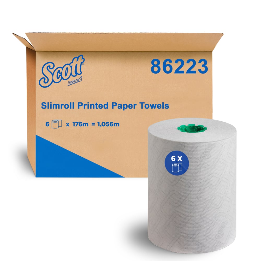 Scott Slimroll Hand Towel 1-Ply (86223), Carton of 6