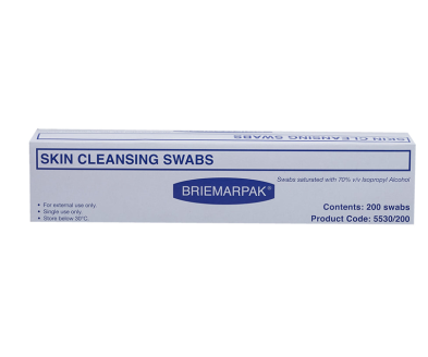 Swab Skin Alcohol Briemar BX200, Box of 200