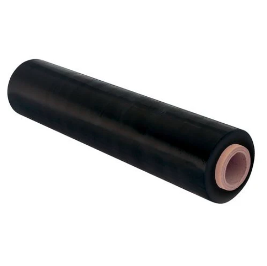 Black Hand Stretch Film Pallet Wrap 500mm x 300m x 23um, Carton of 4